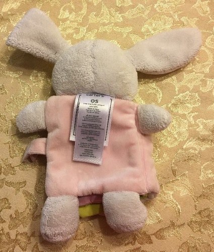 CARTER'S Easter Bunny Rabbit Plush Baby Book Bedtime Book Soft Infant Toy Pink - Picture 5 of 6