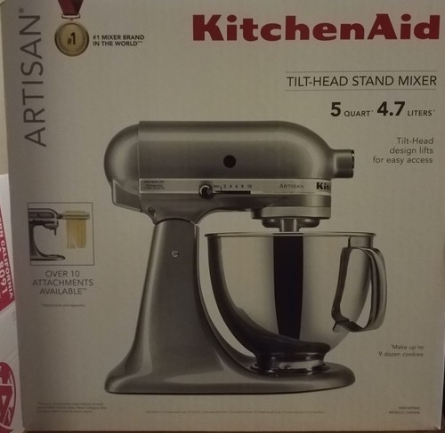 KitchenAid Artisan 5-qt. Tilt-Head Stand Mixer With Pouring Shield KSM150PS New - Picture 21 of 34