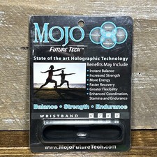 Mojo Future Tech Holographic Wristband Band XL Black 9  Balance Strength