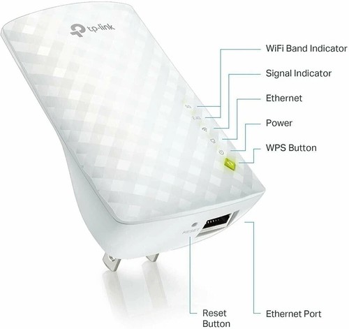 TP-Link AC750 RE220 WLAN Range Extender - Dual Band - Bild 2 von 8