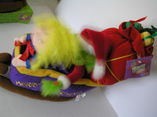 (NO LONGER ANIMATED) 2000 GRINCH STOLE CHRISTMAS DECORATION - Picture 3 of 10