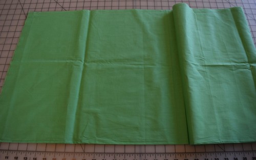 3735 1/2 yd antique 1920-30's solid spring green cotton fabric