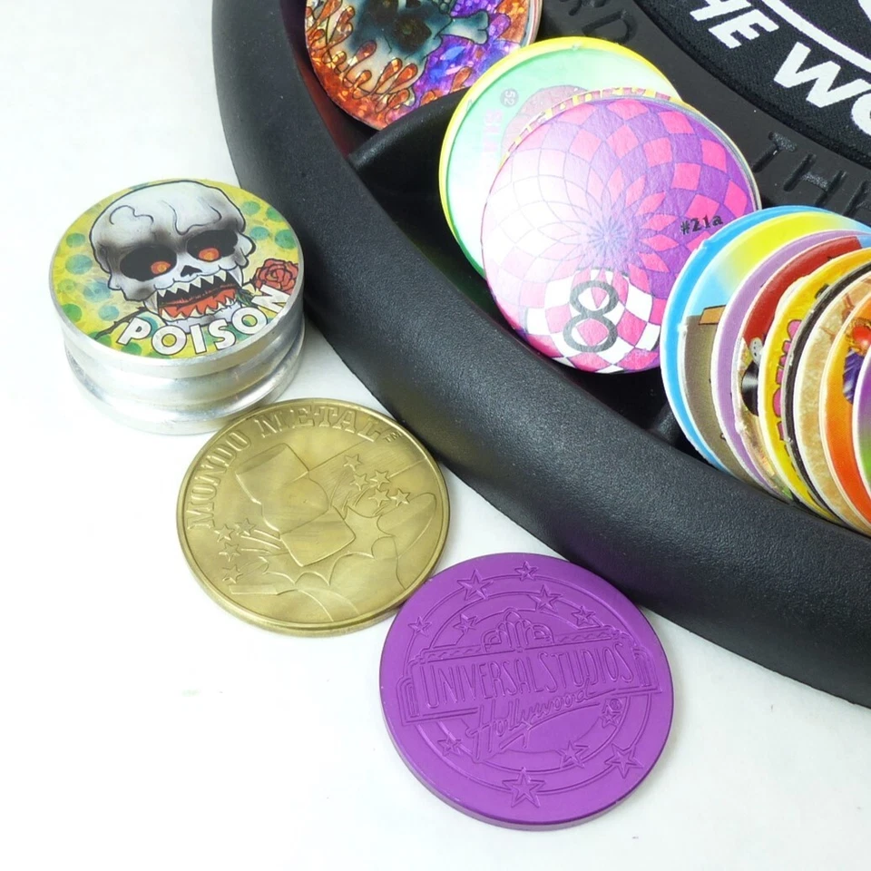 Lote de 100 Pogs, 6 Slammers Listo para Jugar Torneo Juego Tablero y Pad de los años 90 Foto 3 de 4