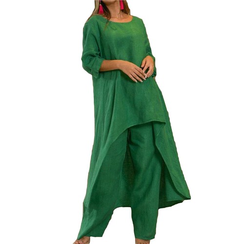2-teiliges/Set Damen Langarm Oberteile Hosenanzug Freizeit Trainingsanzug Mode Outfits - Bild 18 von 21