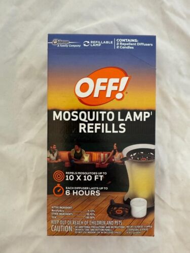 mosquito OFF lamp refill box has 2 repellent diffusers 2 candles