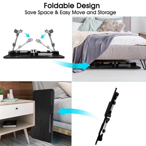 Table de Lit pour Ordinateur Portable Pliable Réglable en Hauteur et Angle Pl... - Photo 7/8