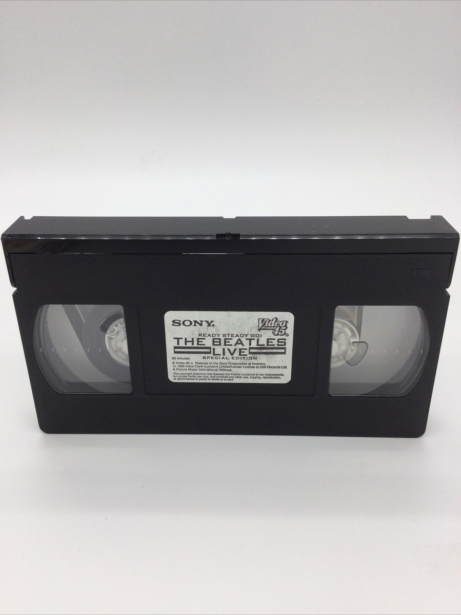 「THE BEATLES LIVE BEST」VHS The Beatles Live VHS Classic Rock SVS Video 45 Ready Steady