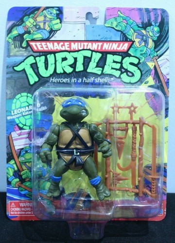 Playmates TMNT Classic Basic Leonardo Raphael Michaelangelo Donatello Figure New - Picture 4 of 14
