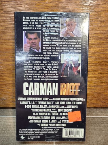 Carman - R.I.O.T. Der Film Teil 1 VHS VERSIEGELT Kimo T-Bone - Bild 2 von 8