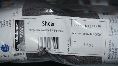 (Sealed) Schachenmayr SMC Sheer 10 Balls Cotton Polyamide | 50g & 140m Each Ball - Picture 3 of 3