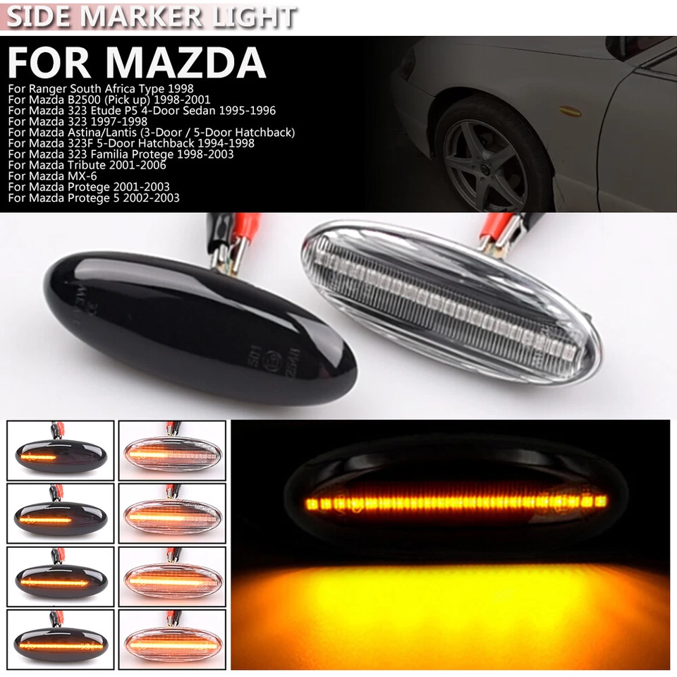 For Mazda Protege 5 02-03 MX-6 Tribute 323 B2500 LED Dynamic Side Marker Light — 第 3/4 张图片