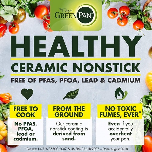 The Original GREENPAN Mini 12.7cm Ceramic Non-Stick Frying Pan Great for Eggs - Picture 7 of 7
