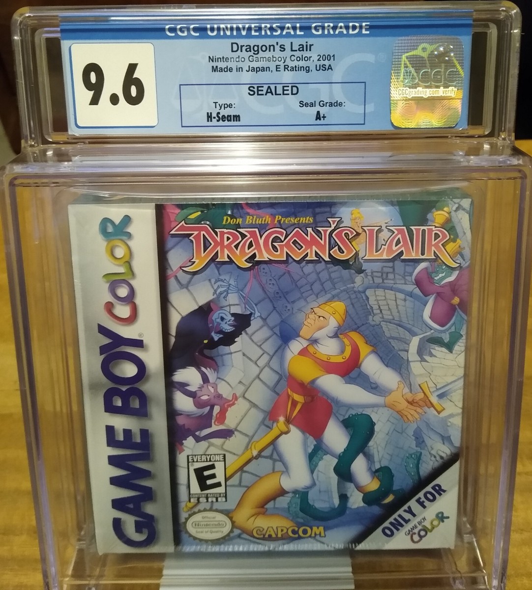 Dragon's Lair Nintendo Game Boy Color, 2001 GBC CGC 9.6 A+