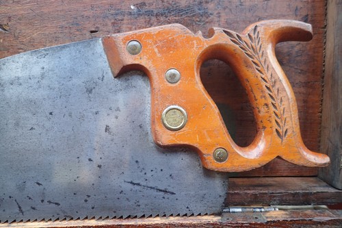 SHARPENED WORKHORSE 26 inch Simonds No. 372 Progressive 5 point RIP Handsaw - Picture 3 of 12