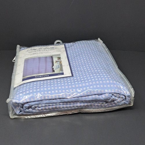 Park B. Smith Cortina Sail 100% Cotton Shower Curtain 72"x72" Blue Made In India - Picture 15 of 15