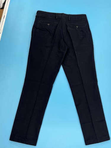 Lands End Herren Größe: 32 x 30 schmale Passform einfache Vorderseite bügelfrei Chino Hose Farbe: SCHWARZ - Bild 2 von 9