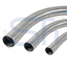 Abgasschlauch Metallschlauch flexibel verzinkt Flexrohr 1m u. 2m, 25mm bis 150mm