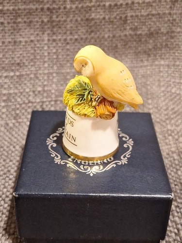 Birds of Britain ""Scheuneneule"" Fingerhut Sutherland Knochen China - Bild 5 von 9