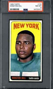 1965 Topps #116 Winston Hill - PSA 8