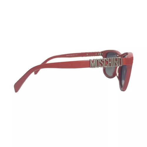 MOSCHINO MOS003 C9AUZ Polarized Square Reflective Sunglasses Red 53mm MSRP $250 - Picture 3 of 7