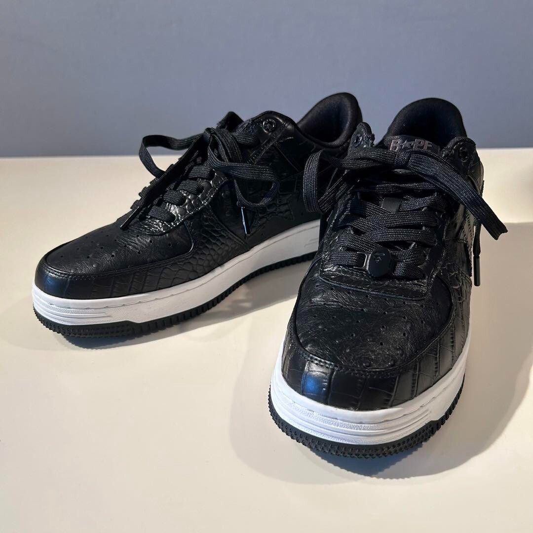 Neighborhood BAPE ブラック Bapesta 27cm Neighborhood x bape bapesta review - YouTube
