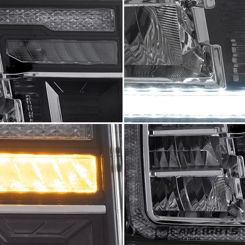 VLAND Full LED Headlights For 2007-2013 GMC Sierra 1500 2500HD 3500HD Sequential - Picture 7 of 10