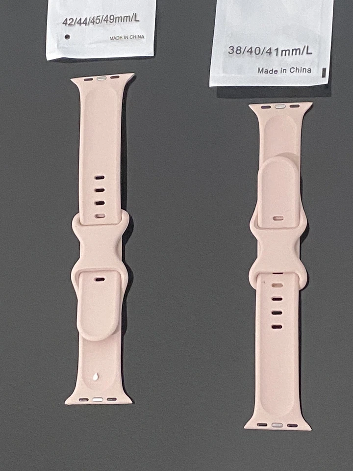 For Apple Watch SILICONE/ METAL Band Strap 1/2/3/4/5/6/7/SE 38/40/41/42/44/45mm - Image 3 of 4