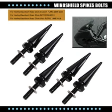 Black Spike Windshield Trim Mount Bolt For Harley Road Glide FLTR Ultra FLTRU US