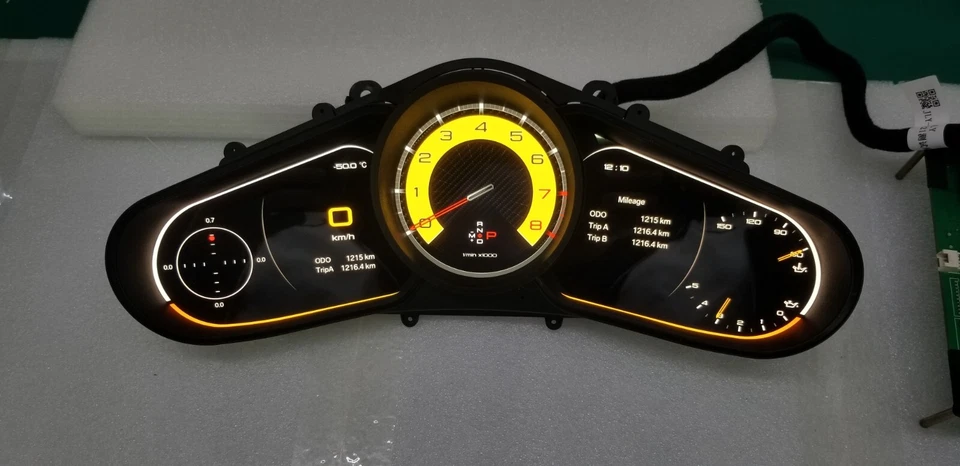 Velocímetro painel de instrumentos digital LCD compatível com Porsche Cayenne 2010-2015 - Imagem 3 de 4