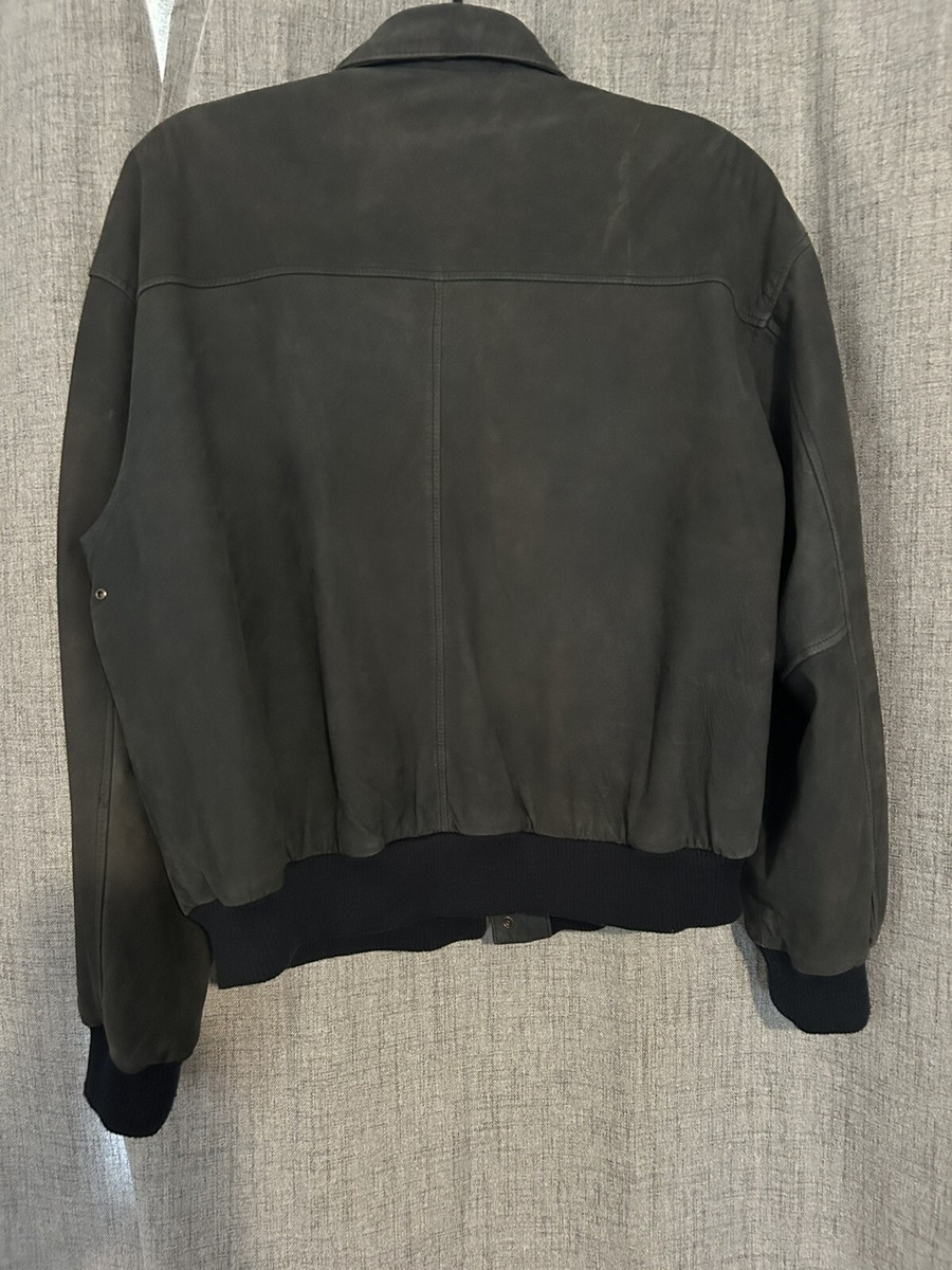 Y2K VTG Global Identity G111 Vintage Leather Bomber Jacket