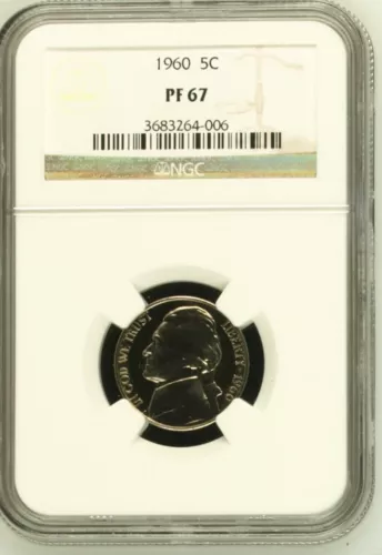 1960 Jefferson Nickel NGC PF 67