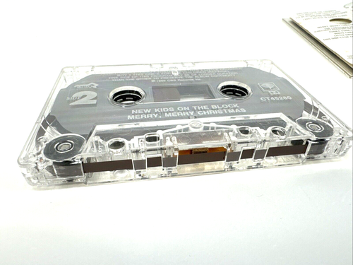 New Kids On The Block Merry Merry Christmas Cassette Tape 1989 Vintage Tested - Picture 7 of 8