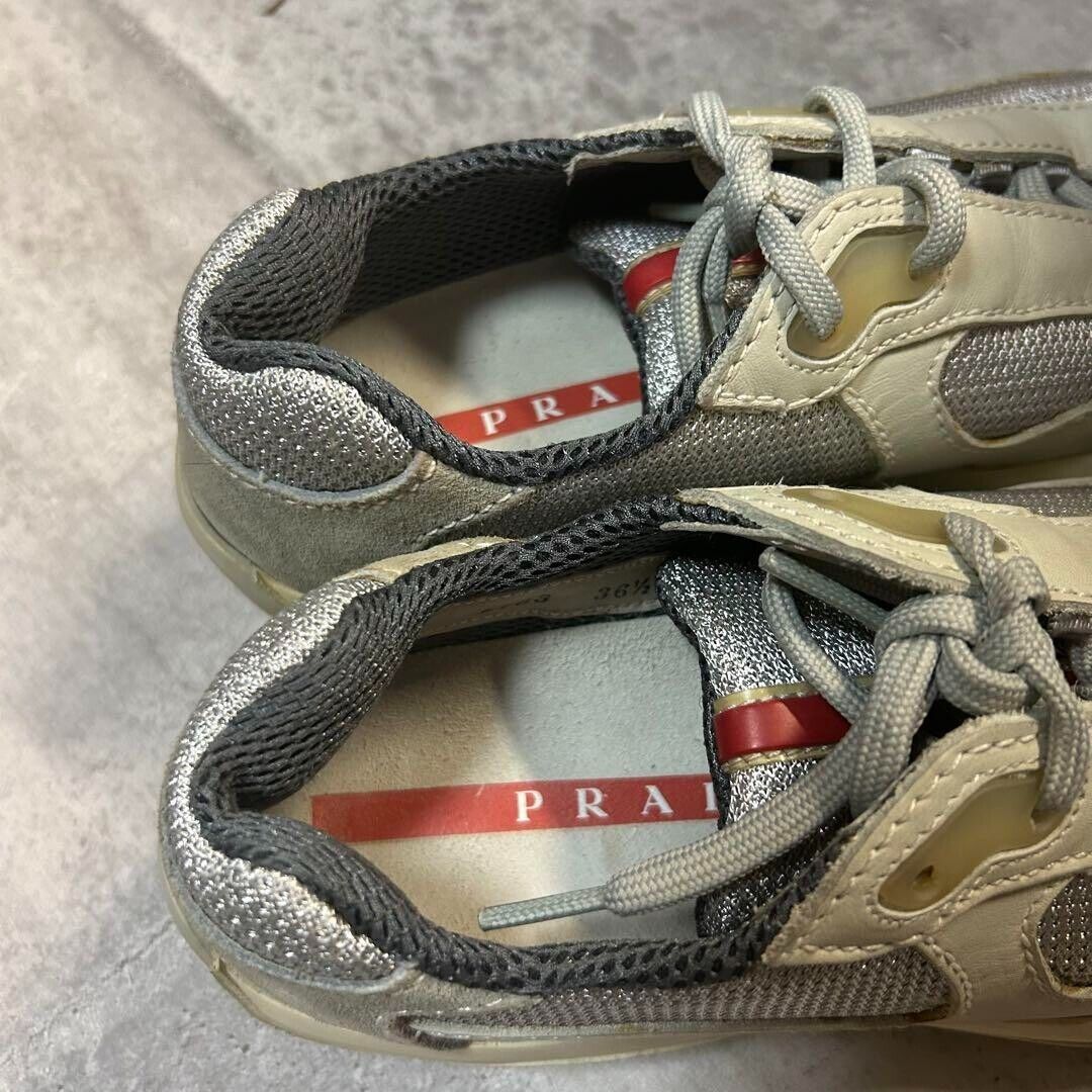 PRADA SPORT 04AW Archive America's Cup Leather Sneakers Size PRADA SPORT 04AW Archive America's Cup Leather Sneakers Size