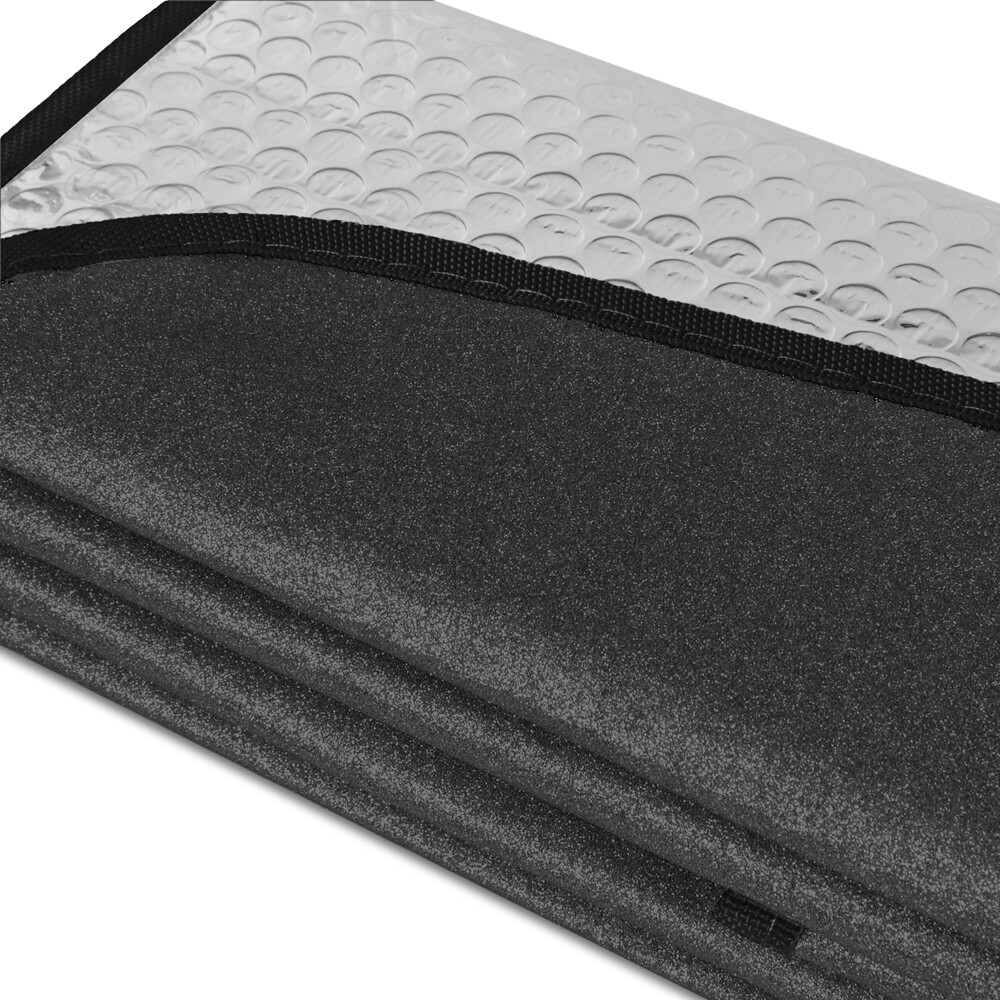 carXS Universal Black Glitter Auto Sun Shade Car SUV Truck Windshield