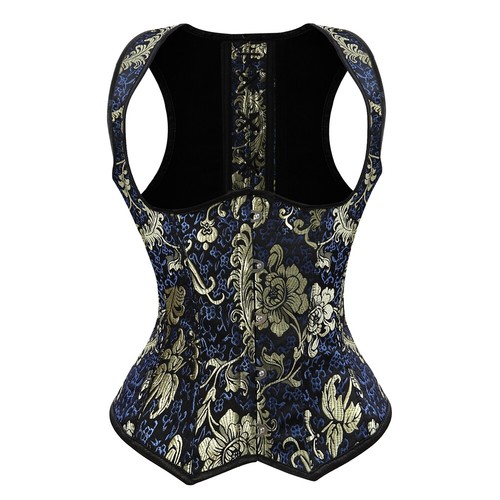 Women's Corset Sexy Boned Bustier Top Vest Underbust Lace up Body Shaper S-6XL - Picture 18 of 60