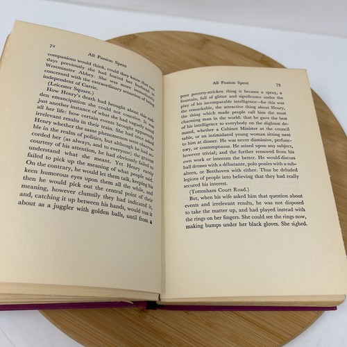 All Passion Spent 1931 V. Sackville-West 1931 Doubleday Doran & Co. Cloth Cover - Imagen 11 de 12