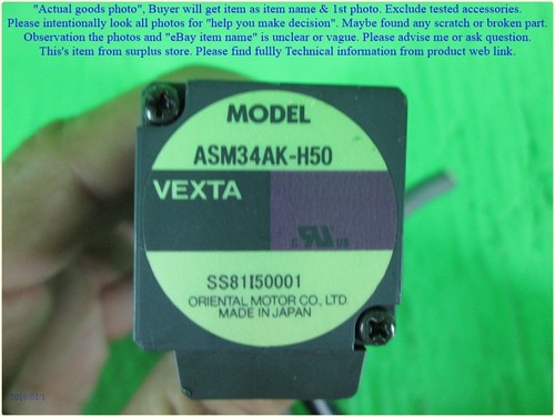 VEXTA ASD10A-K ASM34AK-H50, Oriental Motor set as photo,sn:0001, Tested, DHLtoUS - Picture 4 of 12