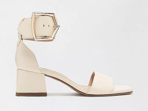 Dorothy Perkins White Saga Heeled Sandals Size 4 - Picture 3 of 13