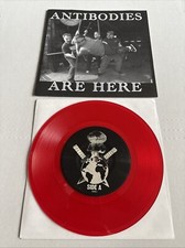 Antibodies ? Are Here 7" RED VINYL Patac Records Hardcore Punk