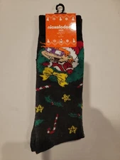 Men's Licensed Ugly Christmas Sweater Socks Oscar the Grouch Rugrats Chuckie