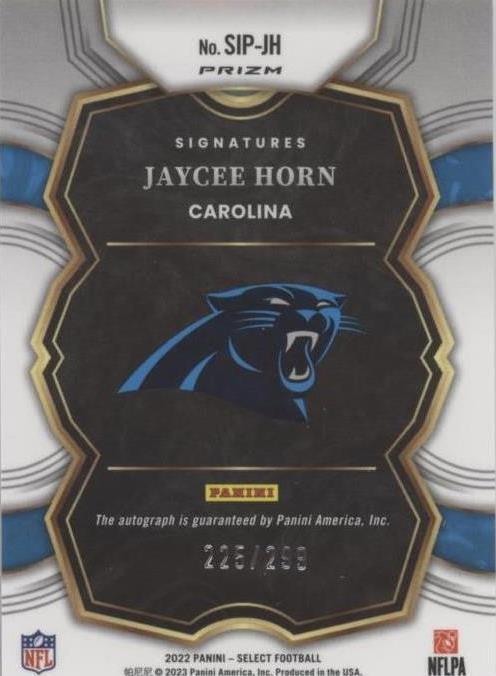 2022 Panini Select Jaycee Horn #SIP-JH