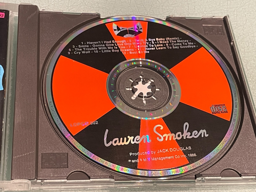 Lauren Smoken - RARE CD Album - 1988 Loop Records - 12 Great Tracks - Picture 3 of 5