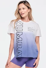 Zumba Funscape High Low Crew Neck Top - Z1T000718 - M
