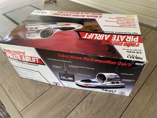 1980s NIKKO RC Hovercraft Pirate Airlift (Used Once!) Box & Papers - WORKING! - Picture 4 of 14