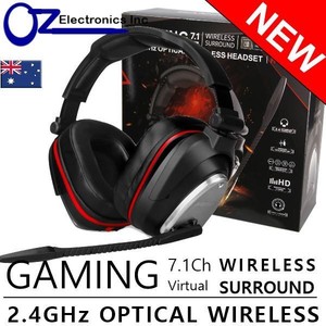 Surround Wireless Gaming Headset Noise 2.4 gigahertz optical wireless headset