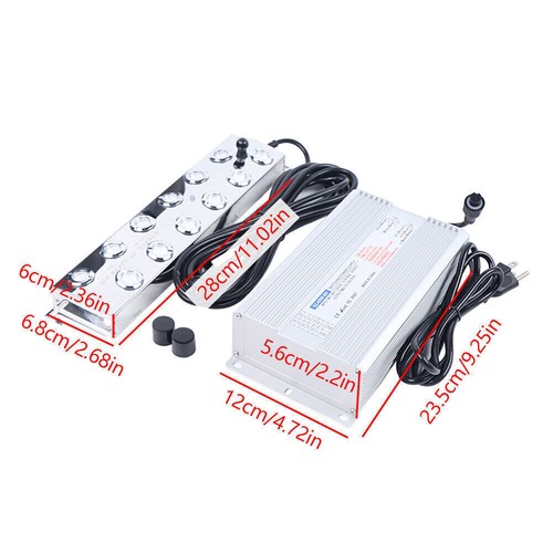 12 Head Waterproof Ultrasonic Mist Maker Ultrasonic Fogger Humidifier Water Pond - Picture 3 of 13