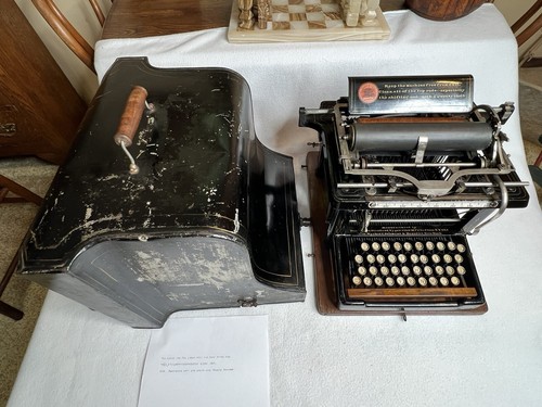 Vintage Exceptional 1890 Remington Std. 2 Up-Strike Working Typewriter & Case ++ - Picture 20 of 24