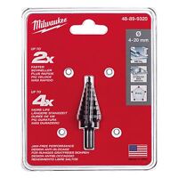 Milwaukee 48-89-9320 4-20 Mm. - 9 Hole Size Step Drill Bit Milwaukee 48-89-9320 4-20 Mm. - 9 Hole Size Step Drill Bit