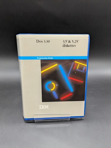 IBM Dos 3.30 Diskettes & Manuals INCOMPLETE Watch video.