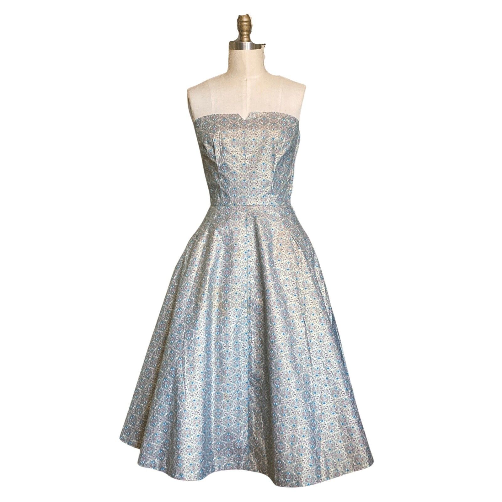 Vintage 1950s Jewel Tone Party Dress | 1950s Vint… - image 1